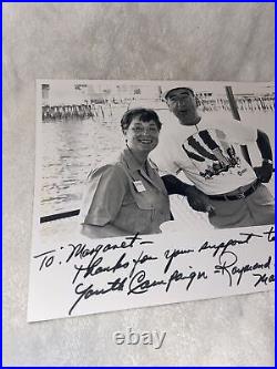 Vintage Black & White Autographed Boston Mayor Raymond Leo Flynn Photo 8x10