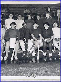 Vintage Black & White Cal Hunter Photography 1967 Woman's Baseball Team