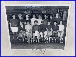 Vintage Black & White Cal Hunter Photography 1967 Woman's Baseball Team