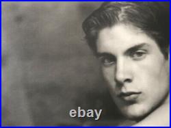 Vintage Black & White Photos Studies Young Handsome Man Holding a Ball Set 4