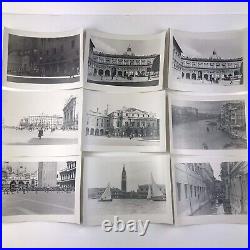 Vintage Black and White Photo Lot of 50 Italy Rome Venice Architecture Snapshots