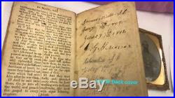 Vintage Civil War Photo Confederate + Bible +Bag-Historic Lot(MUST see/read)