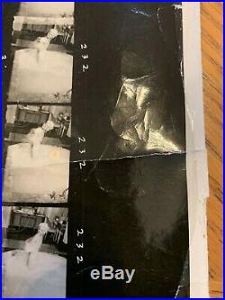 Vintage Contact Sheet Photograph of Jayne Mansfield in bubble bath