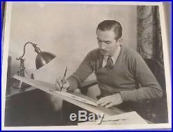 Vintage Disney B/ W Movie Photograph of Walt Disney 1930's