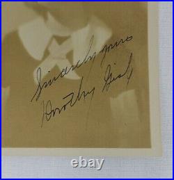 Vintage Dorothy Gish Signed Photo Size 5 x 6 3/4