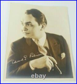 Vintage Edward G Robinson Black White Publicity Photo Actor