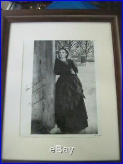 Vintage Framed Picture Of Vivien Leigh (autographed Without Coa)