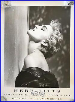 Vintage Herb Ritts Madonna 1986 Black & White Photo Poster 80's RARE