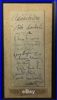 Vintage Hollywood autographs - Carole Lombard, Clark Gable, Gary Cooper, others