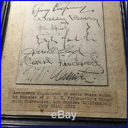 Vintage Hollywood autographs - Carole Lombard, Clark Gable, Gary Cooper, others