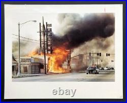 Vintage LA 1992 Los Angeles Riots Compton Uprising Press Photo Police Car