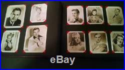 Vintage Lot (180) Hollywood Star Photos Album 1940' & 50's Not Glued/pasted
