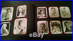 Vintage Lot (180) Hollywood Star Photos Album 1940' & 50's Not Glued/pasted