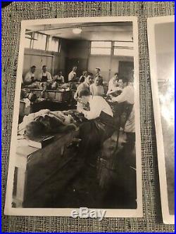 Vintage Lot Of 7 Medical School Post Mortem Photograph Cadaver Macabre