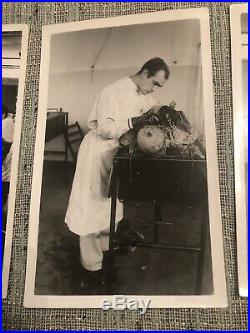 Vintage Lot Of 7 Medical School Post Mortem Photograph Cadaver Macabre