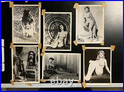 Vintage Lot of 20 B&W 1940s-1950s Nude Risque Pin-up Photographs-Found-2 ADDED