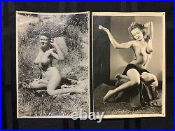 Vintage Lot of 20 B&W 1940s-1950s Nude Risque Pin-up Photographs-Found-2 ADDED
