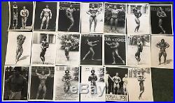 Vintage Lot of 20 Body Builder Beefcake 5 x 7 Black & White Photos Gene Mozee