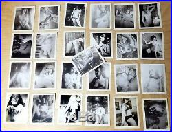 Vintage Lot of 25 Nude Girls/Women B&W Risque Poloroid Photographs #002