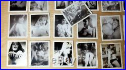 Vintage Lot of 25 Nude Girls/Women B&W Risque Poloroid Photographs #002