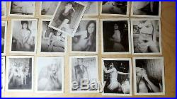Vintage Lot of 25 Nude Girls/Women B&W Risque Poloroid Photographs #003