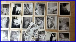 Vintage Lot of 26 Nude Girls/Women B&W Risque Poloroid Photographs #004
