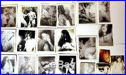 Vintage Lot of 30 Nude Girls Women Photos B&W Risque Polaroid Photographs #005