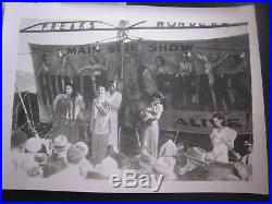 Vintage Lot of 4 Kobel 7''x 5'' Circus, Sideshow, Freak, Oddity Photos & Catalog