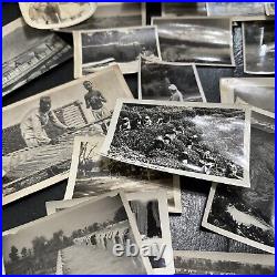 Vintage Lot of Photographs India Kashmir mid century black and white writing