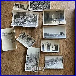 Vintage Lot of Photographs India Kashmir mid century black and white writing