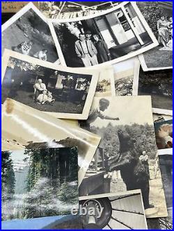Vintage Mixed Lot Of 1900s 1970s Photographs, Photo Postcards And More