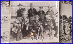 Vintage Original 8x10 Photos Hunting Club Newcastle PA 1950s Men Rifles Antelope