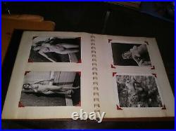Vintage PIN-UP Nude Risqué Hollywood B&W Photograph Album 1940s with negatives
