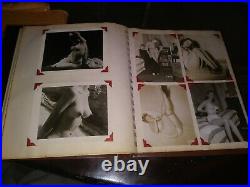 Vintage PIN-UP Nude Risqué Hollywood B&W Photograph Album 1940s with negatives