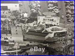 Vintage Photo 24 x 30 Long Beach Ca Waterfront Rainbow Pier Pike Rollercoaster