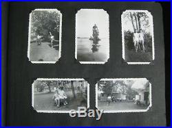 Vintage Photo Albumn with 332 Black & White Photo's 1940's to 1950's Nice Lot