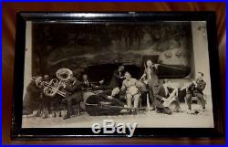Vintage Photo Jazz Band West Baden Springs Hotel Indiana Rookwood Fireplace RARE