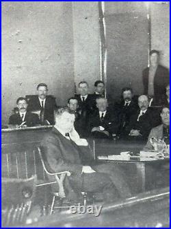 Vintage Photo North Dakota trial Sibilian Kahn 1913 Minnewaukan ND B&W
