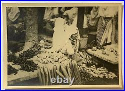 Vintage Photograph Farmer's Market Third World Country