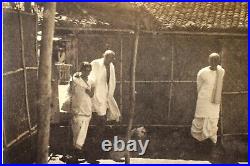 Vintage Photograph Gandhiji With Rajagopalachari Black & White Mahatma Bapu Rare