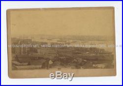 Vintage Photograph, St. John's, New Brunswick, Harbour, A. Stoerger, 1880s RARE