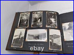 Vintage Photographs Album 97 Photos Black & White Yellowstone, Chicago, etc