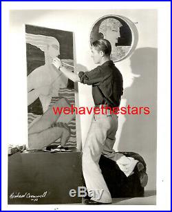 Vintage Richard Cromwell QUITE HANDSOME'31 ARTIST AT HOME Publicity Portrait