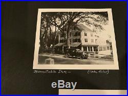 Vintage Scrapbook with 202 B&W Photos from 1920's Massachusetts Plymouth Rock