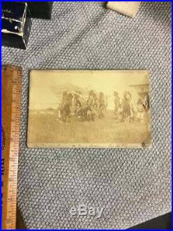 Vintage Sioux Indians Omaha War Dance Rose Bud Agency Photo In Original Frame