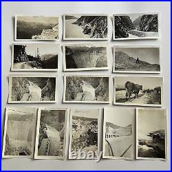 Vintage Snapshot Photograph Lot 38 American West CA Hoover Dam Travel Roadside