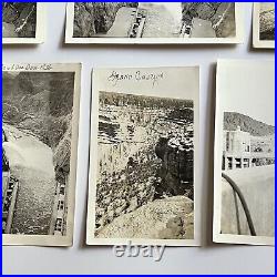 Vintage Snapshot Photograph Lot 38 American West CA Hoover Dam Travel Roadside