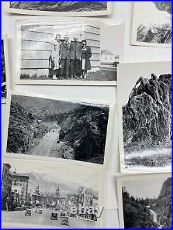 Vintage Snapshot Photograph Lot Scenic Colorado Springs Pikes Peak Cars 1940's