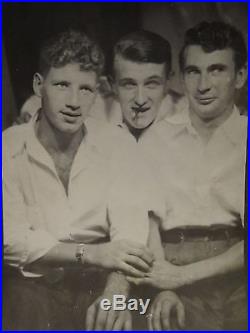 Vintage Trio Handsome Cute Young Men Tender Hands Lgbt Gay Int Fine Guys Photo