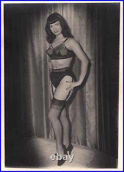 Vintage Unpublished 5x7 Bettie Page Photo Camera Club Extremely Rare